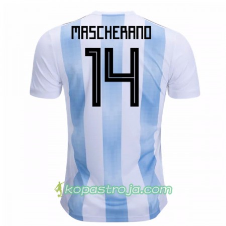 Billiga Fotbollströjor Argentina Mascherano 14 WM 2018 Hemma tröja